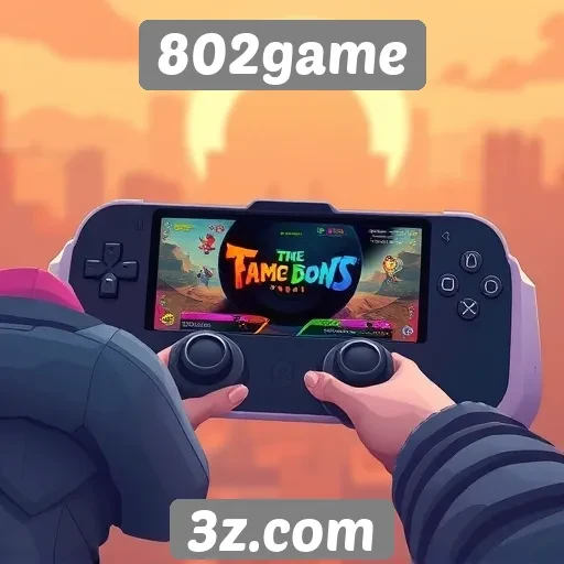 Interface do usuário do 802game em destaque